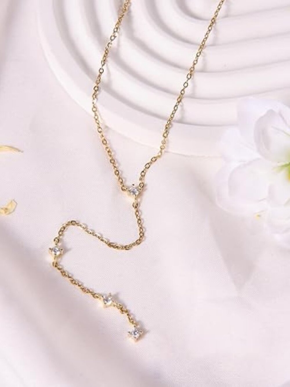 New - Gold Lariat Necklace for‎ Women